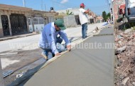 Por finalizar trabajos de pavimentación en la López Mateos