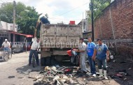 Campaña de descacharrizacion para combatir el dengue en Sahuayo