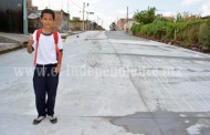 Finalizan trabajos de pavimentación en la calle Niños Héroes