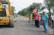 Nicolás Cibrián dio banderazo de inicio de la carretera Cerritos de los Pescadores