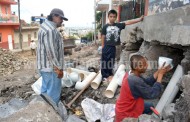 En la calle Luis Amezcua avanzan trabajos de pavimentación 