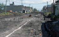 En la colonia Grijalvita prosiguen trabajos de pavimentación