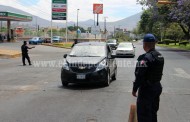 Refuerzan  seguridad en accesos y cruces de la zona urbana