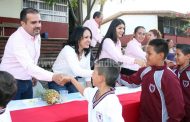 Arrancan e inauguran obras educativas con un monto cercano a los 5 mdp