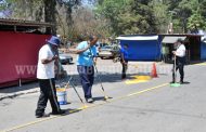 Tránsito Municipal balizó ingreso al Parque Nacional Lago de Camécuaro