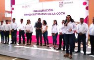 Inauguran primera etapa del parque recreativo de la Coca en Jacona