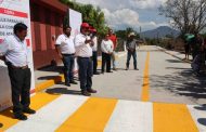 Ayuntamiento de Zamora inaugura pavimentación en la tenencia de Atacheo.