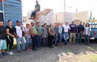 Gobierno local entrega 68 toneladas de cemento y mortero