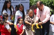 En Ixtlán realizan entrega de importantes obras en beneficio de sector educativo