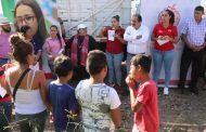 No queremos a los niños en la calle, expresa Alcalde en la colonia San José.