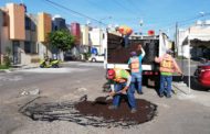 Adelante labores de bacheo en el municipio