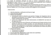 Colegio de Arquitectos del Occidente de Michoacán, A.C  CONVOCAN A ASAMBLEA ORDINARIA