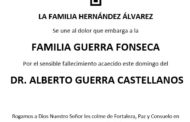 LA FAMILIA HERNÁNDEZ ÁLVAREZ Se une al dolor que embarga a la FAMILIA GUERRA FONSECA