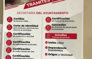 Secretaria del Ayuntamiento mantiene sus diversos servicios a la ciudadanía