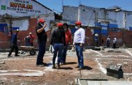 Alcalde Martín Samaguey supervisa construcción de plazoleta “Luis Hernández”