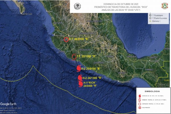 Gobierno de Michoacán implementa acciones ante llegada de huracán “Rick”