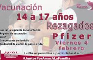 Ahora viene la vacuna para rezagados de 14 a 17 años en Jacona