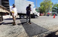 Colocan reductores de velocidad en la Avenida Juárez Poniente