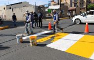 Continúa Gobierno Municipal con trabajos de balizamiento en calles principales de la ciudad