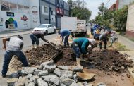 SAPAZ reparó la fuga ubicada en la calle Virrey de Mendoza