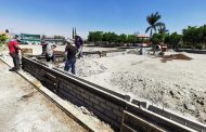 Avanza construcción de cancha de usos múltiples en Chaparaco