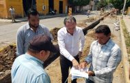 Supervisan rehabilitación de drenaje en calle Palmas de Valencia