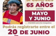 Nuevamente abierta la ventanilla de incorporación al programa pensión para el bienestar de adultos mayores en Jacona 