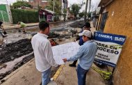 Construyen desfogues pluviales en Juárez Poniente