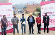 Inauguran pavimentación de calle Durango en colonia Loma Linda en Tangancícuaro