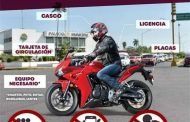 Gobierno de Jacona realiza recomendaciones a motociclistas