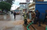 SSP realiza trabajos de limpieza para habilitar viviendas afectadas por las lluvias en Tangancícuaro