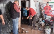 Daños diversos ante inundaciones en la colonia Antorcha y el Badito, de Tangancícuaro