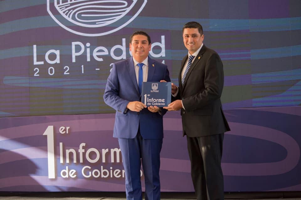 El presidente Samuel Hidalgo da su primer informe de resultados