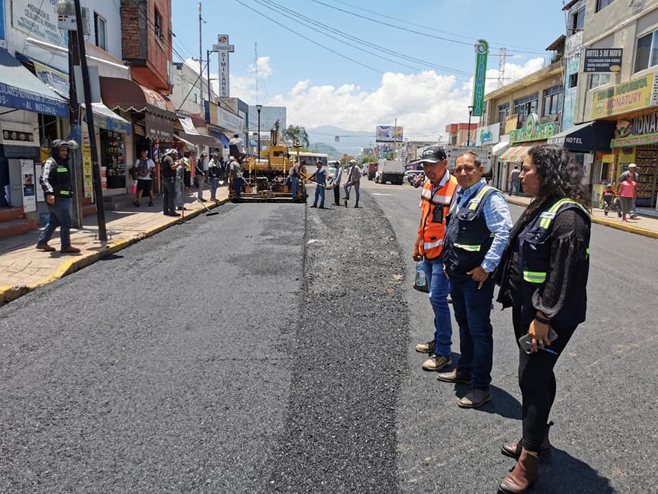 Obras pública está por concluir trabajos en Avenida 5 de Mayo