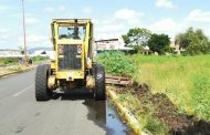 Realizaron limpieza de laterales en avenida Rodolfo Paniagua Álvarez