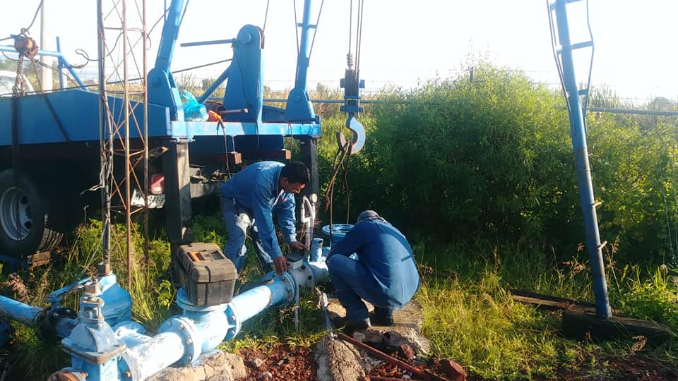 SAPAZ realiza trabajo de mantenimiento preventivo en Las Fuentes y Real de Minas