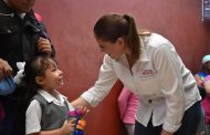 Diputada Ivonne Pantoja, dignifica espacio en el Jardín de Niños 