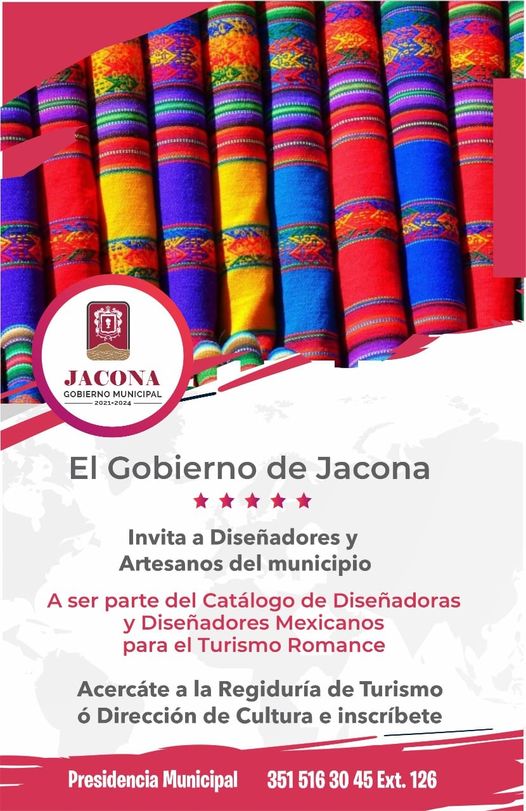 Gobierno de Jacona invita a diseñadores y artesanos a formar parte del catálogo de Turismo de Romance