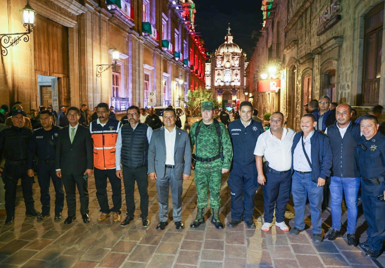 *Garantizada la seguridad para las próximas Fiestas Patrias en Morelia: Segob, SSP, Sedena y Policía Municipal*