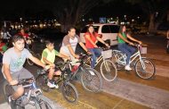 Familias y aficionados al ciclismo participaron en Rodada Mexicana