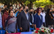 Realizan acto cívico por el CCI aniversario de la consumación de la lucha por la Independencia de México, en Tangancícuaro