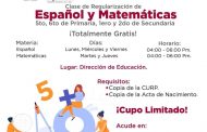 Abren inscripciones para clases de regularización en Tangancícuaro en nivel primaria y secundaria