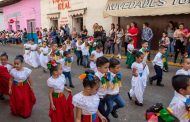 Realizan desfile zona preescolar y acto cívico en conmemoración de la gesta heroica Castillo de Chapultepec en Tangancícuaro