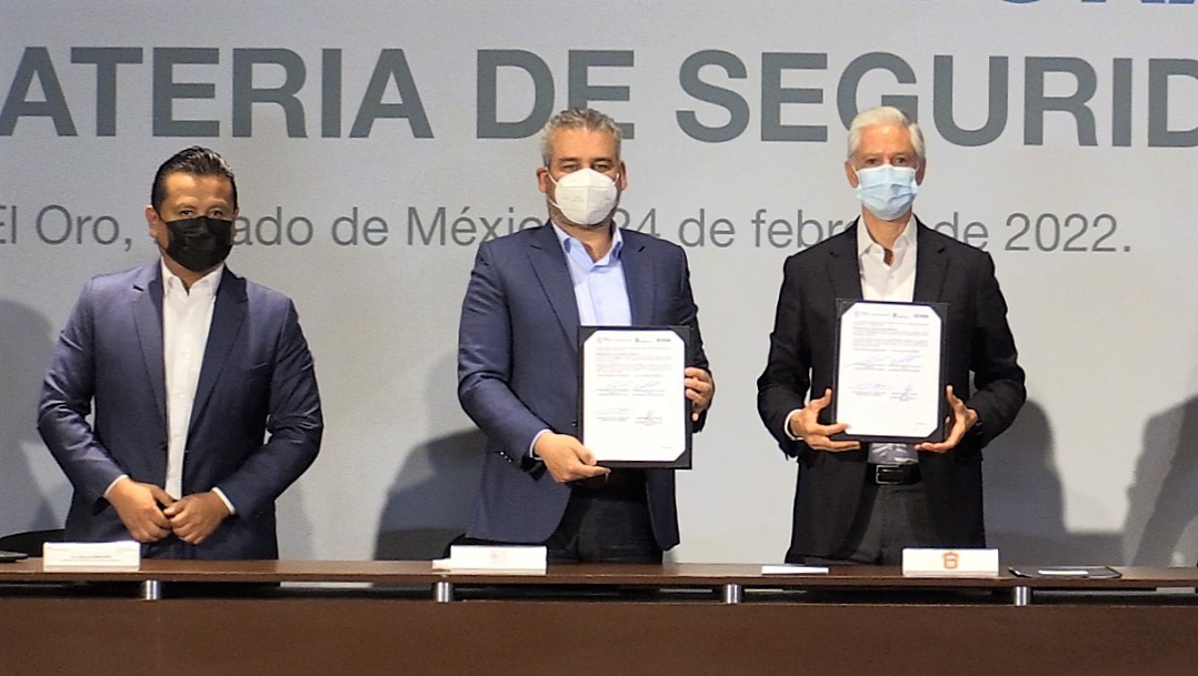 *Firma Michoacán Convenio de Seguridad con cuatro entidades federativas*