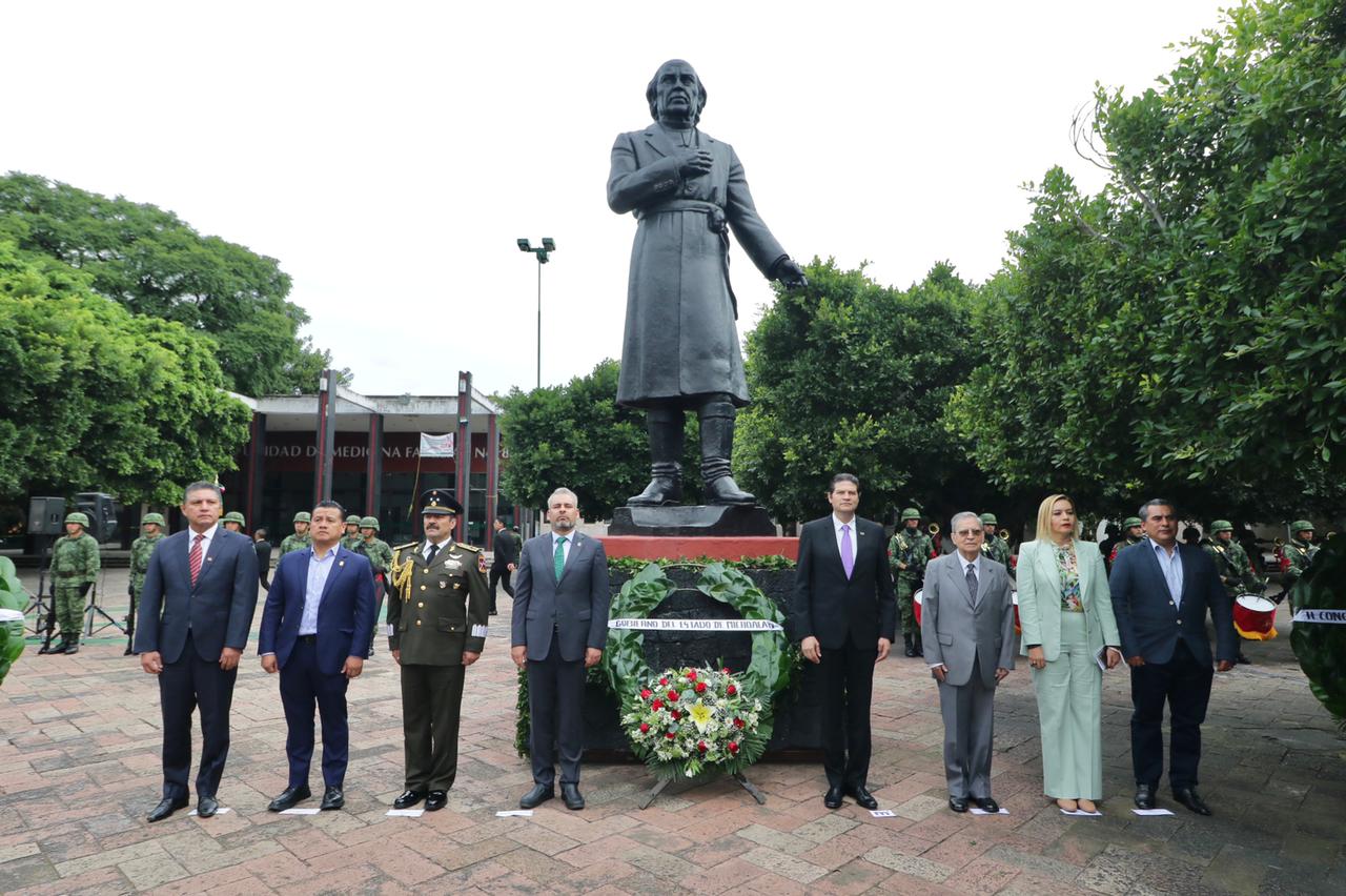 *Encabeza Bedolla conmemoración del CCXII Aniversario del Inicio de la Independencia Nacional*