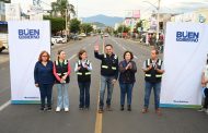 Carlos Soto inauguró nuevo reencarpetado en avenida 5 de Mayo