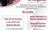 Invitan a los comerciantes de Jacona a la capacitación 