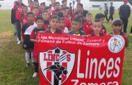 Linces Zamora se presenta en inauguración de Liga Infantil Juvenil