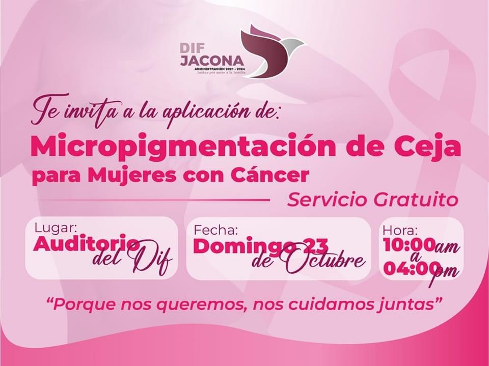 Continúan las acciones con motivo del Mes Rosa en Jacona