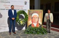 Gobierno de Chilchota conmemora el 257 aniversario del natalicio de Don José María Morelos y Pavón